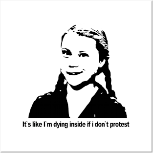 Greta's protest Posters and Art